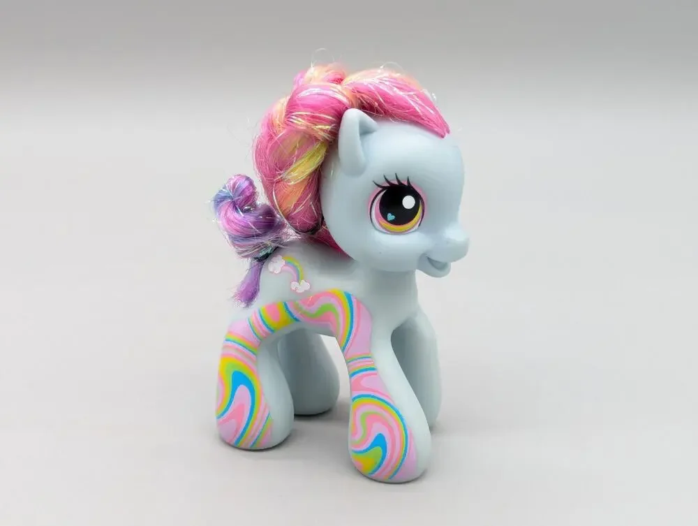 Hasbro 2008 My Little Pony Rainbow Dash G3.5 MLP Target Exclusive Tattoo Tinsel